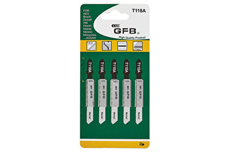 Gfb 2250 Metal Kesme Dekupaj Ağzı T-118A 5 Paket