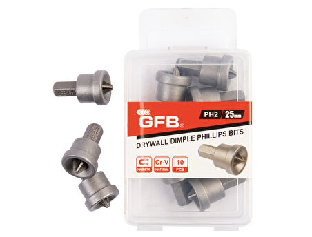 Gfb 2557 Şapkalı Yıldız PH2x25 Mm Bits Uç 10 Adet