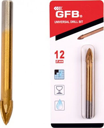 Gfb 4607 Cam - Seramik Delme Ucu 12 mm