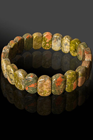 Sertifikalı Rolex Model AAA+ Gerçek Unakit Taşı Bileklik