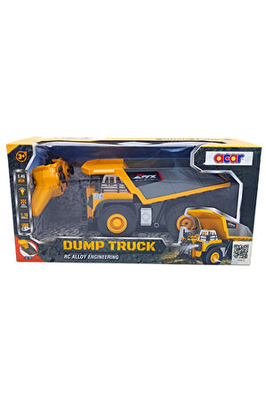 Kamyon 1:18 Ölçek 9 Kanallı Uzaktan Kumandalı Damperli Kamyon