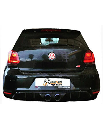  Volkswagen Polo (2010-2014) Gti R400 Arka Tampon Eki - Difüzör (plastik)