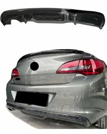  Opel Astra J Sedan 2013 Sonrası Arka Tampon Eki - Difüzör (Plastik) (( PARLAK SİYAH ))