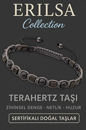 Sertifikalı Terahertz Doğal Taş Bileklik – Zihinsel Netlik ve Enerji Dengeleyici Şıklık