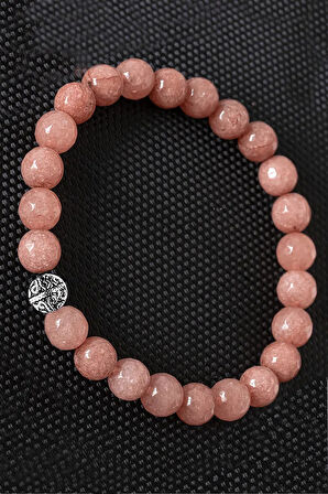 Sertifikalı Fasetli Gerçek Güneş Taşı Bileklik (Hakiki)