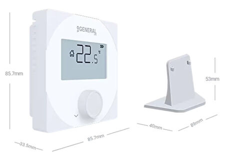 General Life Aruna HT25S Rf Smart Wi-fi Kablosuz Akıllı Oda Termostatı Tuya Destekli