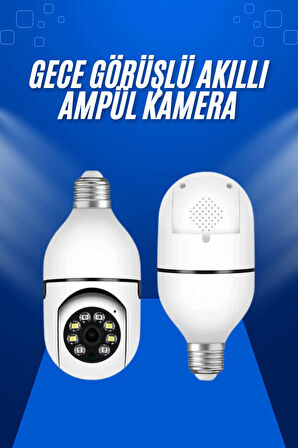 Akıllı WiFi Kamera 360° Hareket Takipli