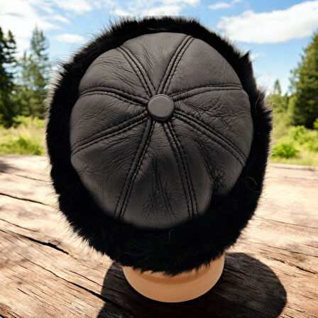 Özgün Deri Toskanalı Çeçen Şapka - Zarif ve Şık Tasarım, El Yapımı Klasik Stil