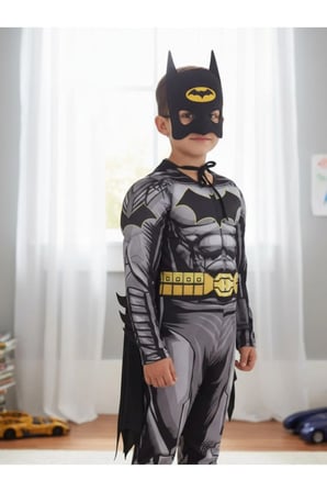 Süper Kahraman Kostüm - Batman Çocuk Kostüm Kaslı