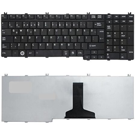 Toshiba Satellite L500-1D9, L500-1DD Uyumlu Klavye Tuş Takımı Siyah Renk Q TR