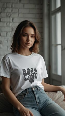 Kadın Baskılı T-Shirt Kadın Tişört