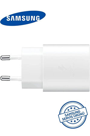 SAMSUNG GALAXY SM-X210 Tab A9+ (Wi-Fi) EP-TA800 BEYAZ 25W Type-C Fast Şarj Adaptörü