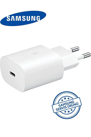 SAMSUNG GALAXY SM-X210 Tab A9+ (Wi-Fi) EP-TA800 BEYAZ 25W Type-C Fast Şarj Adaptörü