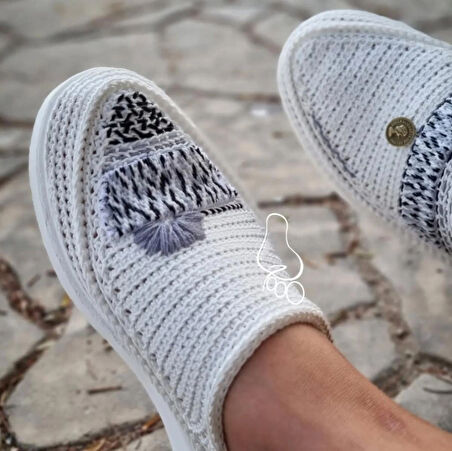 Buz Mavisi Incili Kadın Espadril