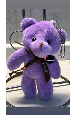 Sevimli Ayıcık Peluş Oyuncak Anahtarlık Uyku Arkadaşı Hediyelik 12 CM