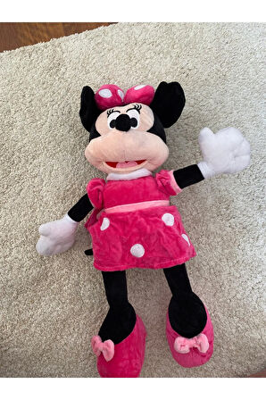 Minnie Mause Peluş Buyuk Boy Mickey Minnie Yeni Model Baloncuk Hediyeli
