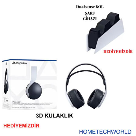 Playstation 5 Slim Dijital Edition + 2 Dualsense + 3D Plus Kulaklık Oyun Konsolu+Şaj cihazı HEDİYE