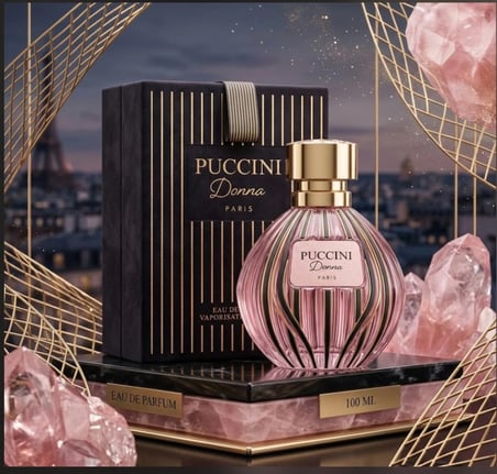 Puccini Donna Paris EDP - Mandalina, Yasemin, Misk & Kehribar Notası Büyüleyici Kadın Parfümü  