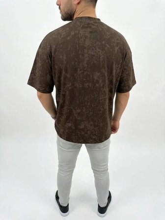 Erkek Premium Tişört OSY Yumuşak Dokulu Yıkamalı Oversize TShirt