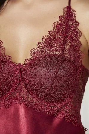 Pierre Cardin 6040 Kısa Gecelikli 6'lı İpek Set