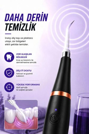 Ultrasonik Diş Taşı Sökücü Elektrikli 800mh Diş Temizleyici Diş Fırçası Temizleme Diş Beyazlatma