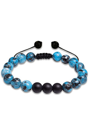 Sertifikalı Apatit Taşı Doğal Taş Bileklik Seti