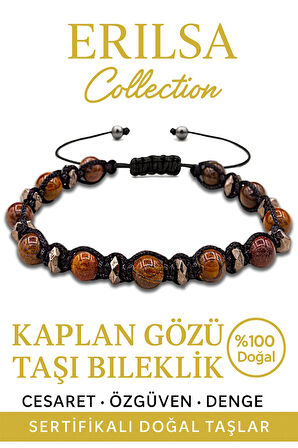 Sertifikalı Gerçek Terahertz Kaplan Gözü Taşı Bileklik – Koruma ve Özgüven