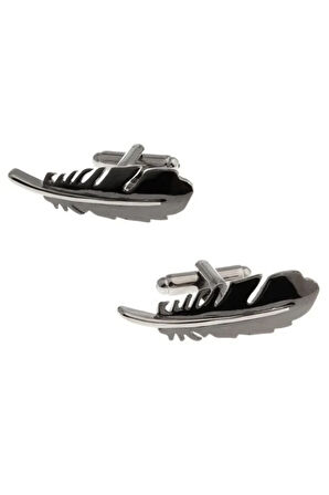 Siyah Tüy Kol Düğmesi