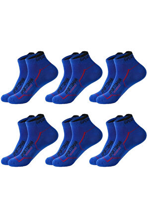6 Çift Nefes Alabilen Ter Emici Koşu Futbol Fitness Antrenman için Erkek Kısa Spor Çorap
