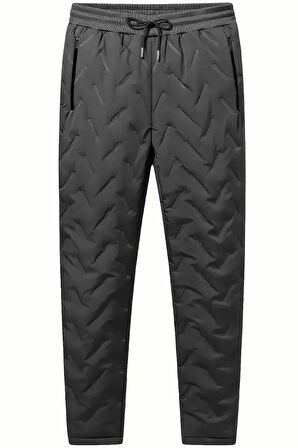 Ghassy Co. Unisex Çift Katman Ultra Termal Su ve Rüzgar Geçirmez Kayak Motorcu İçi Kürklü Pantolon 