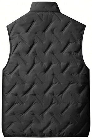 Ghassy Co. Unisex Çift Katman Ultra Termal Isı Yalıtımlı Su ve Rüzgar Geçirmez İçi Peluşlu Yelek