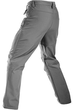 Ghassy Co. Erkek Çift Katmanlı Ultra Kalın Kışlık Kayak Motorcu Outdoor Softshell Pantolon