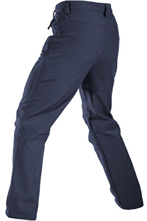 Ghassy Co. Erkek Çift Katmanlı Ultra Kalın Kışlık Kayak Motorcu Outdoor Softshell Pantolon