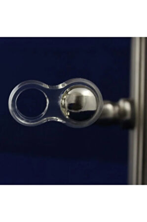 Plastik 8’li Kapı Kolu Pencere Stoperi, Kapı Arkası Duvar Koruyucu Tampon Silikon Durdurucu