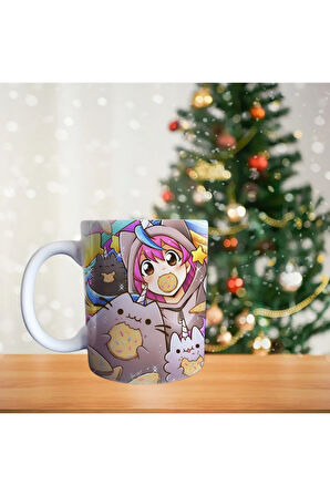 Pusheen renkli Porselen Kupa