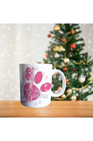 Pembe panter Porselen Kupa