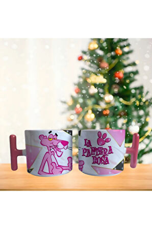Pembe panter Porselen Fincan / Kupa -mug