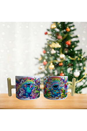Susam sokağı kurabiye canavarı Porselen Fincan / Kupa -mug