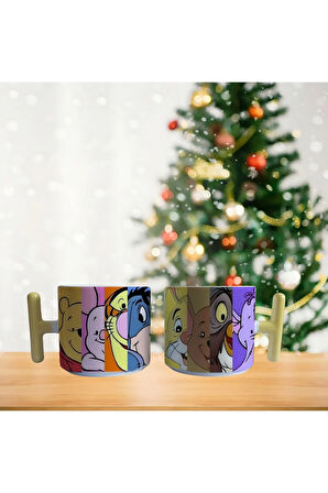 Winnie the pooh rengarenk Porselen Fincan / Kupa -mug