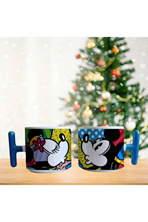 Mickey ve minnie mouse Porselen Fincan / Kupa -mug