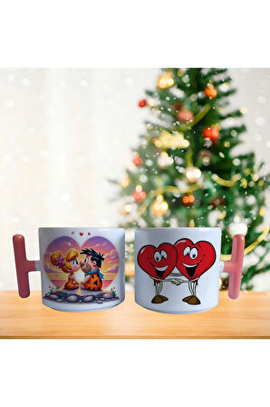 Taş Devri Aşkı porselen fincan / kupa -mug