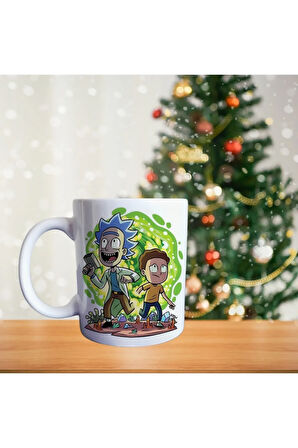 Ricky ve morty porselen kupa