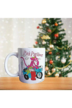Pembe Panter - Pink Panter Çizgi Karakter Porselen Kupa