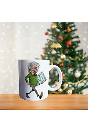 Albert Einstein Porselen Kupa