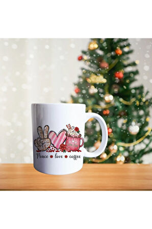 Tüm Enerjinle Kahveye Odaklan Porselen Kupa