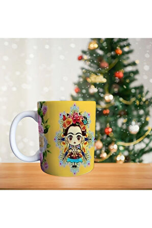 Frida Kahlo Porselen Kupa