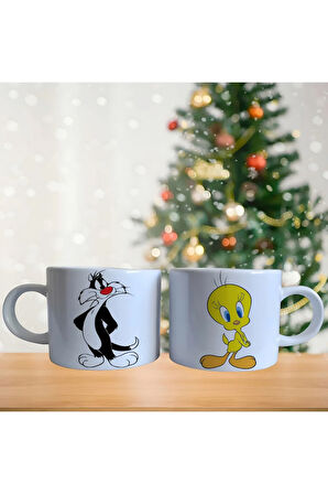 Slyvester ve tweety Porselen Fincan / Kupa -mug