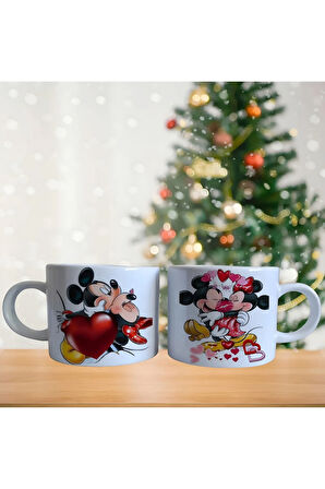 Mickey ve minnie mouse Porselen Fincan / Kupa -mug