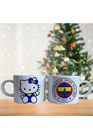 Fenerbahçe hello kitty taraftar Porselen Fincan / Kupa -mug