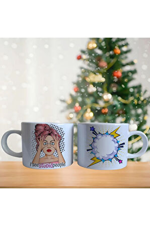 Komik karikatür Porselen Fincan / Kupa -mug